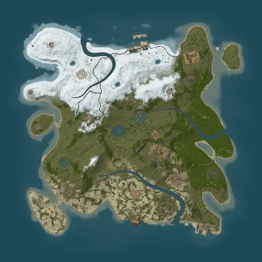 Карта Rust 3000, сид 100069