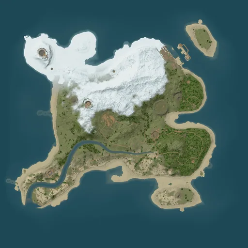 Карта Rust 2250, сид 100058