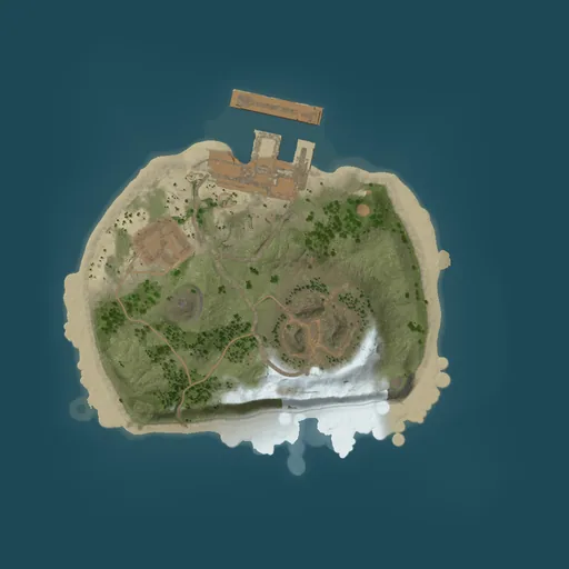 Карта Rust 1250, сид 100084