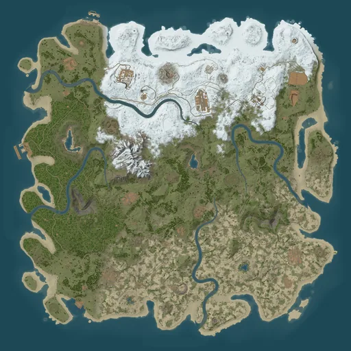 Карта Rust 5000, сид 100052