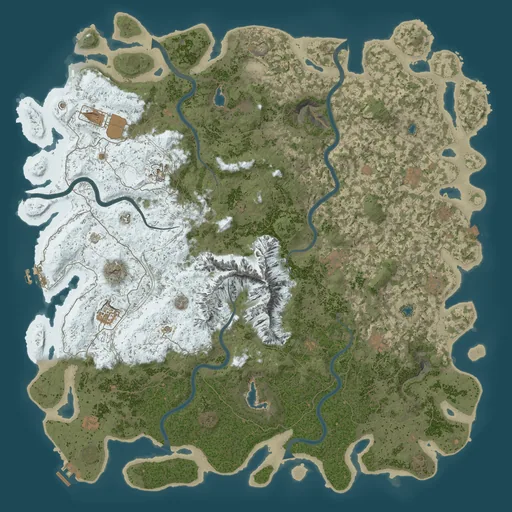 Карта Rust 5750, сид 100061