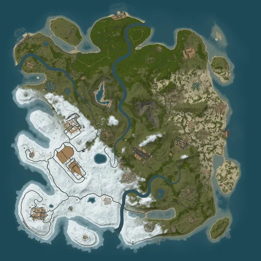 Карта Rust 4000, сид 100072