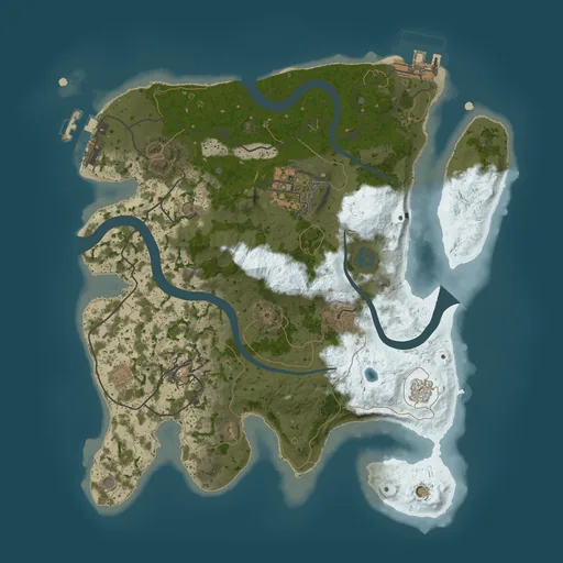 Карта Rust 2750, сид 100063