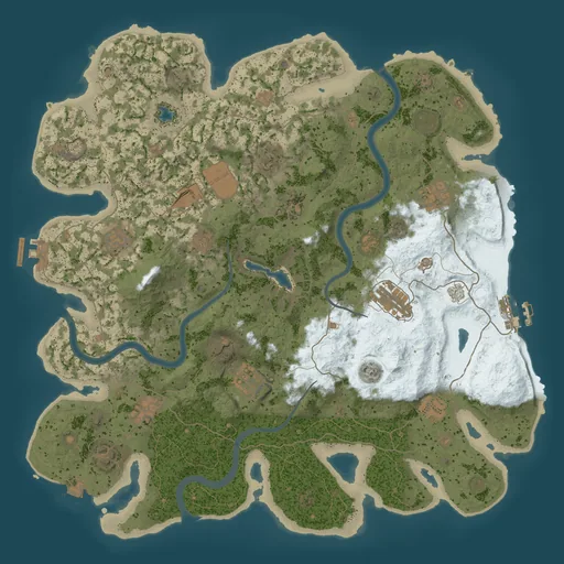 Карта Rust 4000, сид 100087