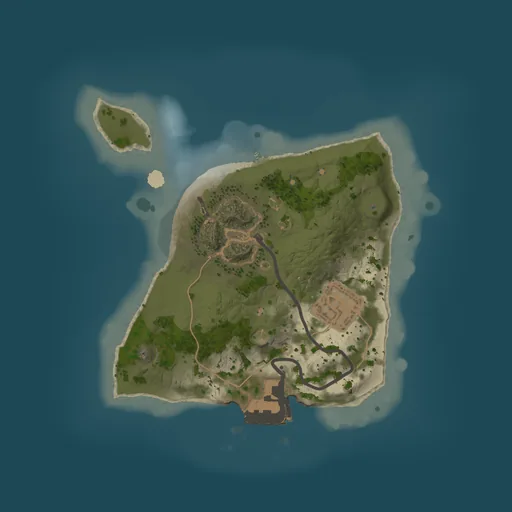 Карта Rust 1250, сид 100018