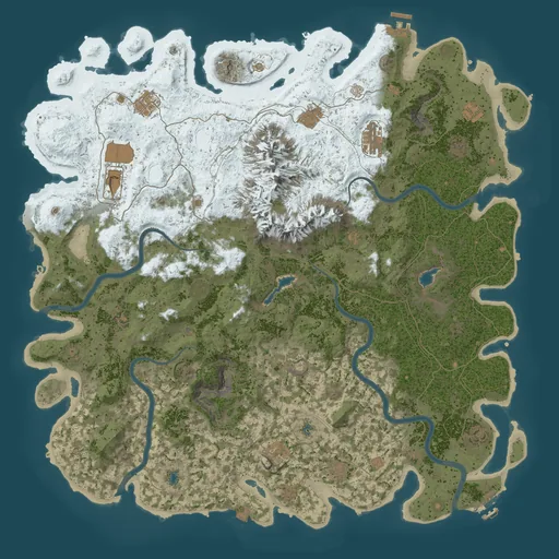 Карта Rust 5250, сид 100069