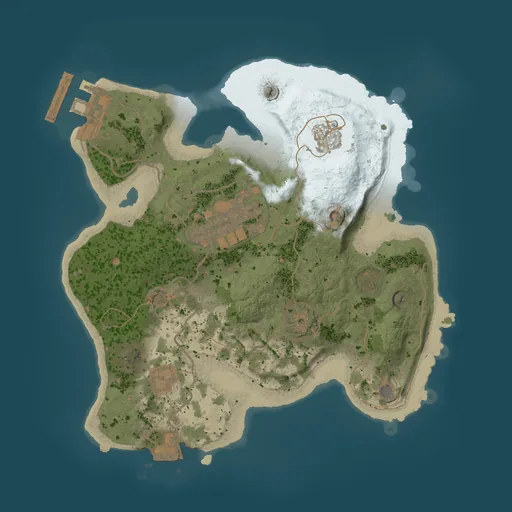 Карта Rust 2000, сид 100048